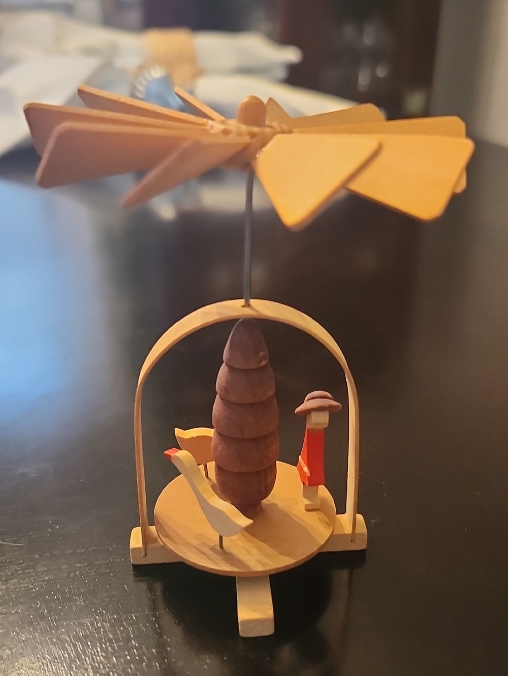 Erzgebirge Miniature Wooden Pyramid